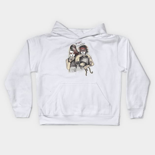 Girls Are Free Kids Hoodie by wanviana